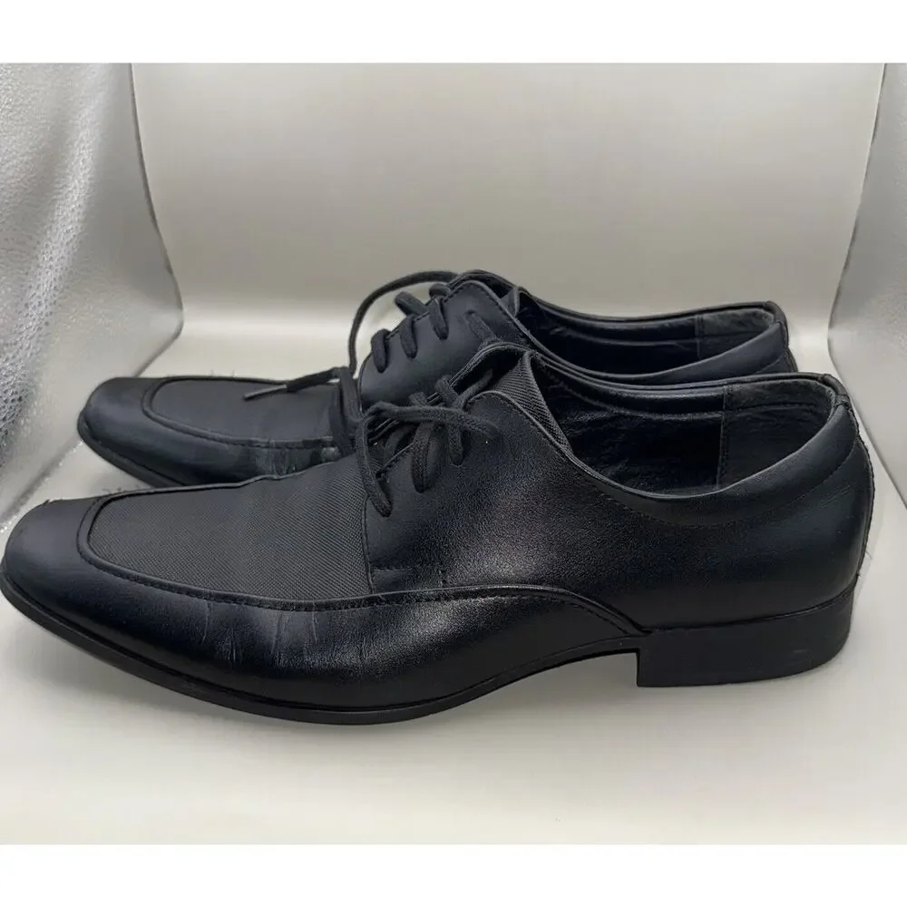 Size 9.5 - Men's Calvin Klein Shoes Benton Oxford Lace Up 7200047 Black